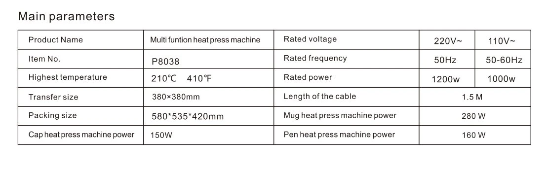 3*38 heat combo machine